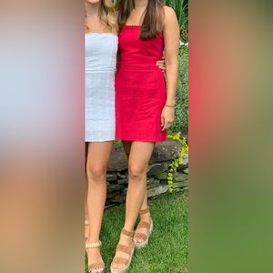 Reformation red mini dress